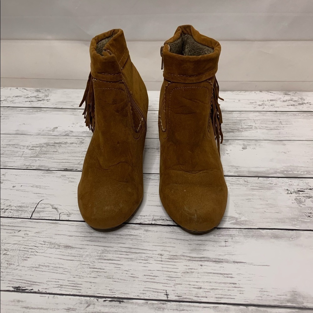 Chase & Chloe Fringe booties